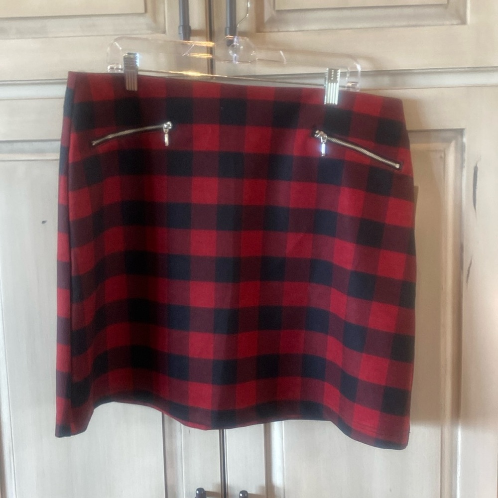 NWT. Buffalo plaid skirt